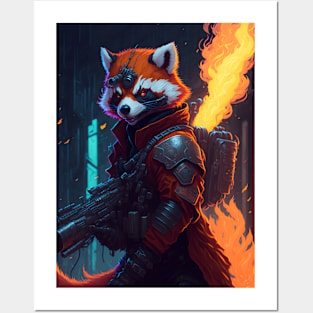 Flame-Forged Paws Posters and Art
